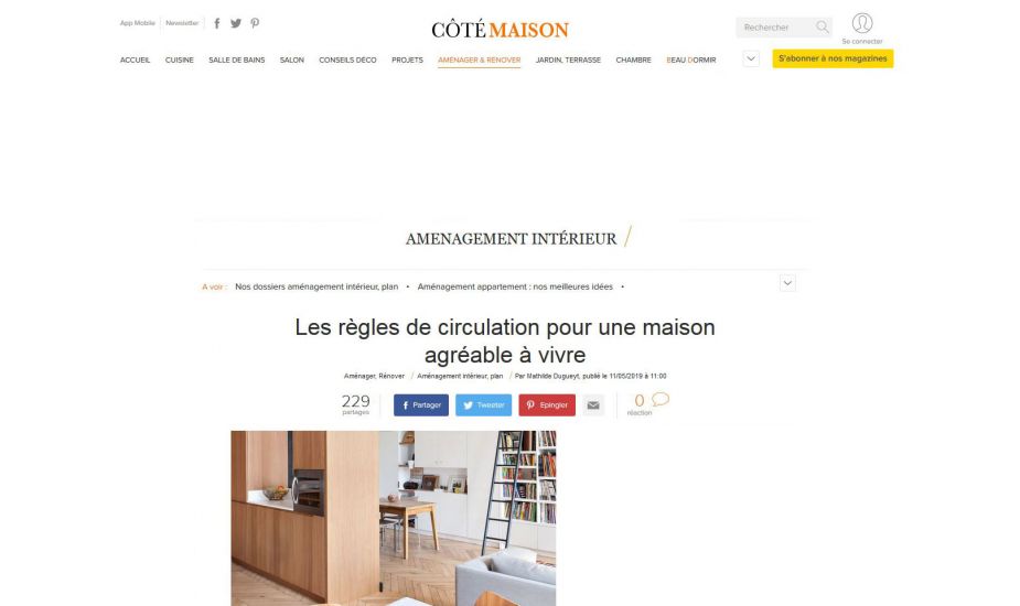 Publication Côté Maison Web
