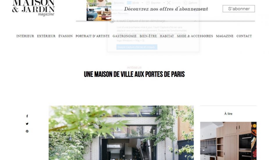 Maison & Jardin Magazine - Web