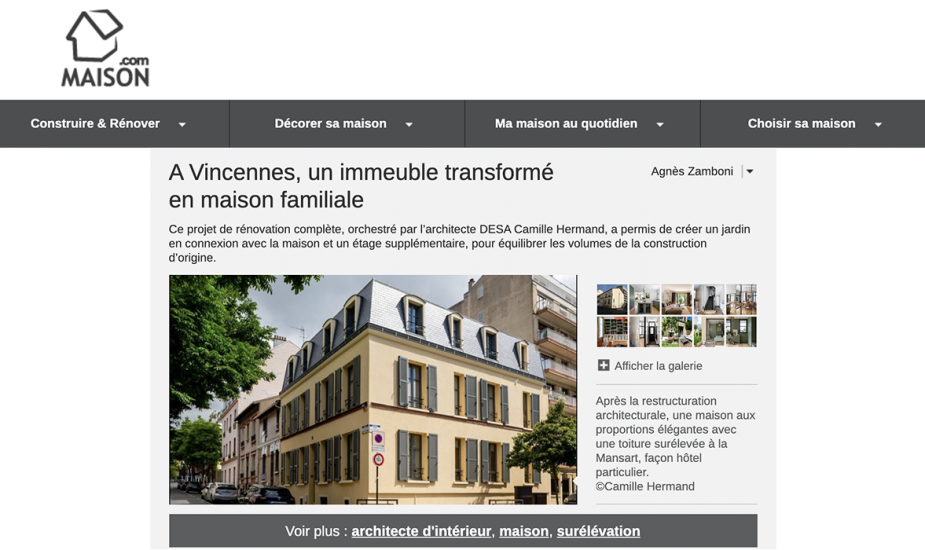 Maison.com : Avant/après : Vincennes