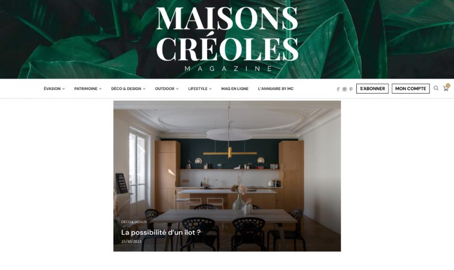 Maison Créoles : La possibilité d'un îlot ?
