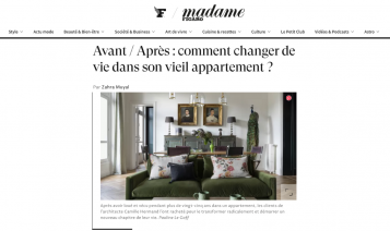 Madame Figaro : Avant / après : comment changer de vie dans son vieil appartement ?