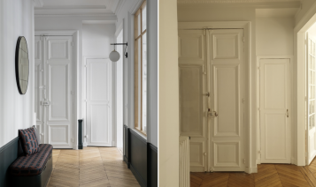 Avant/Après : Rapp -  Modernisation d'un appartement haussmannien à Paris 7ème