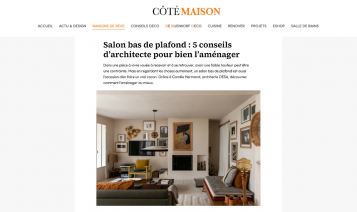 Côté Maison : Salon bas de plafond : 5 conseils d’architecte pour bien l’aménager