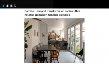 Muuuz : Camille Hermand transforme un ancien office notarial en maison familiale upcyclée