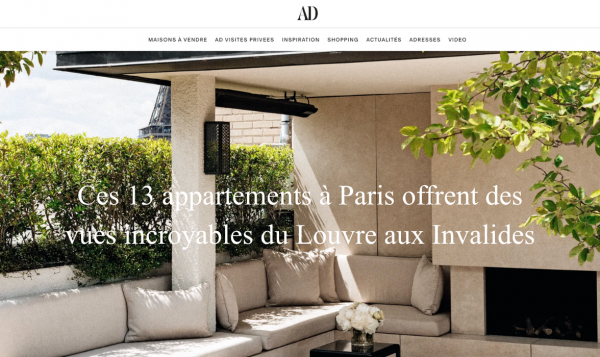 AD : Ces 13 appartements à Paris offrent des vues incroyables du Louvre aux Invalides