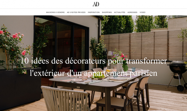AD magazine : 10 idées des décorateurs pour transformer l'extérieur d'un appartement parisien